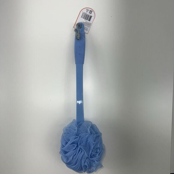 17'' Long Handle Bath Brush Loofah Shower Sponge Long Handle Back Scrubber - Picture 1 of 12